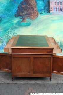 Riesengroßer schöner antiker Jugendstil Schreibtisch