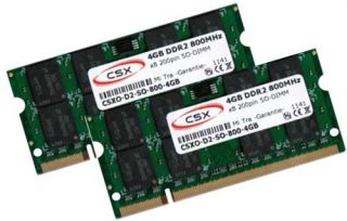 2x 4GB 8GB DDR2 800 Mhz für Dell XPS M1330 M1530 M1730 RAM Speicher