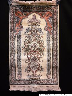 Wunderschöner Ghom Kaschmir Seide 100x60 cm Orientteppich Teppich