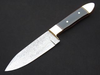 Damast messer Jagdmesser Damaststahl Damascus Steel Hunting Knife 0192