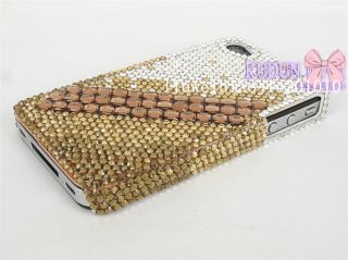 Swarovski Bling iPhone 4 Crystal Case schutz hülle gold