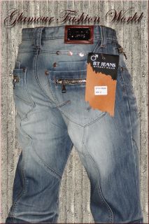 Coole Männer Jeans vom Label BT Jeans in Used Optik u. vielen Details