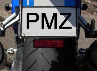 Supporto con Catarifrangente Catadiottro per Portatarga moto PMZ cod