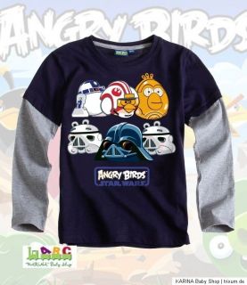 Super ANGRY BIRDS Star Wars Langarmshirt Sweatshirt 104 152 WINTER