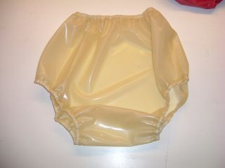 Latex baby san pants translucent natural semi transparent rubber sissy