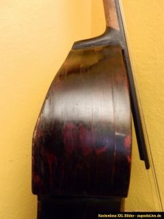 wunderschöner seltener kontrabass 19.jhdt mit zettel c.de pirot paris