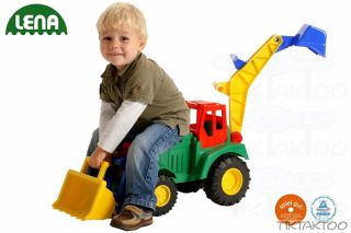 Traktor mit Lader und Bagger Frontlader Schaufellader Sandkasten