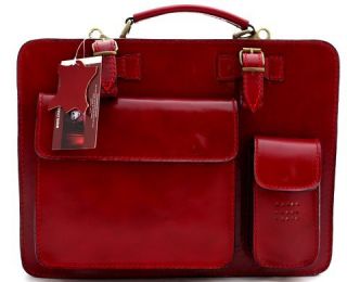 Tasche Handtasche Aktentasche Damen Herren Leder Italien Leonardo Neu