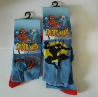 Paar Spiderman SPIDER MAN Socken Strümpfe Kinderstrümpfe Farbe