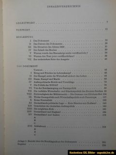 HITLERS ZWEITES BUCH nach MEIN KAMPF Dokument aus dem Jahr 1928 ADOLF