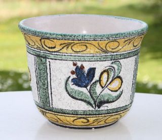 Übertopf flower cachepot Ruscha GERMANY Monogramm HB Vintage Keramik