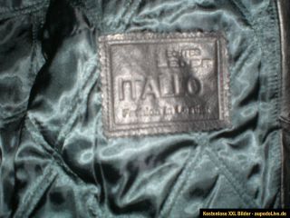 Tolle Luxus Lederjacke Itallo schwarz Gr. 26 56 58 XL Jacke Leder warm