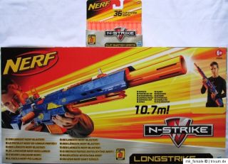 NERF N Strike LONGSTRIKE CS 6 + 36 Nachfülldarts!!!