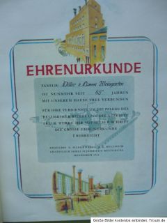 Brauerei K. Silbernagel Bellheim anl. 90jährigen Bestehens 1955 Bier