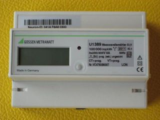 GMC Gossen Metrawatt U1389 Energiezähler LCD KWH 4 L 5 
