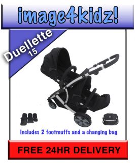 Travel system Double pushchair Tandem Double buggy Twin pushchairs