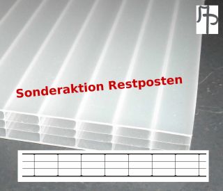Restposten Sonderaktion Stegplatten 10mm UV 10 4 Polycarbonat
