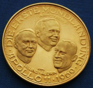 769) Apollo 11 Medaille 1. Mondlandung 1969 Armstrong, Collins, Aldrin