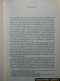 HITLERS ZWEITES BUCH nach MEIN KAMPF Dokument aus dem Jahr 1928 ADOLF