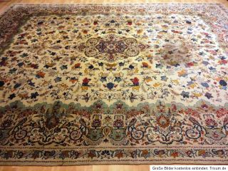 Signierter Keschan 450x325 cm Orientteppich Saruk Teppich Tappeto