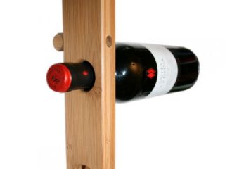 Weinregal Vino für 9 Weinflaschen Bambus Wein Geschenk Weinhalter