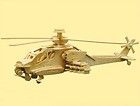 Apache Kampf Hubschrauber 3D Puzzle Holzbausatz Holz
