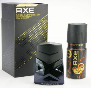 Axe Dark Temptation Beauty Geschenkset, Deo + Parfüm, Geschenkset