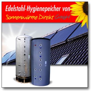 600 Liter V2A Hygienespeicher, Solar, BHKW, Holzvergaser, Wärmepumpe