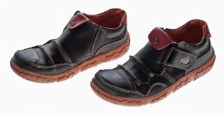 Damen Comfort Leder Schuhe Slipper Halbschuhe Sneakers Schwarz Weiß