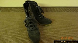 edc Schuhe, Stiefeletten, ankle boots, Gr. 38,wedges, leder, stiefel