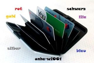 Alu Wallet Kreditkartenetui, PA, FS, Schutz vor Datenklau durch RFID