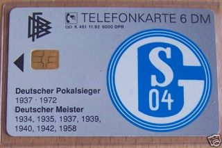 DFB Telefonkarte Schalke 04 ractiv Knappenkarte Larsen