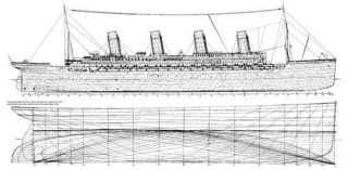 Bauplan RMS Titanic Modellbau Modellbauplan