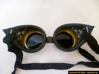 Alte Schweißerbrille   GSF DIN 27   Gletscherbrille   Brille