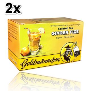 2x Goldmännchen Tee Ginger Fizz Ingwer Zitronengras
