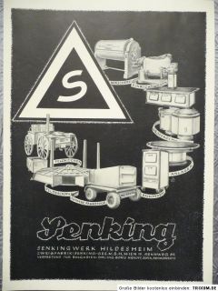 Reklame, Senking Werk Hildesheim, Feldküchen etc., 1940