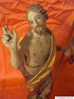 Holzfigur Jesus Auferstehung Christus 18. Jahrhundert