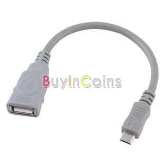 USB Female to Micro USB OTG Adapter Cable for Samsung Galaxy S2 i9100