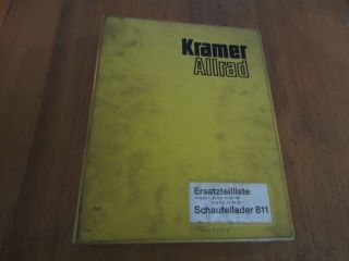 Parts Catalog für Kramer Radlader 811 Schaufellader