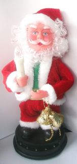 Tanzender Singinder Deko Weihnachtsmann Santa Figur mit Musik