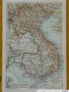 Landkarte von Französisch   Indochina, 1906, M 6