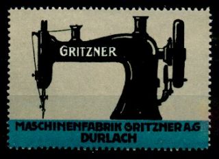 gritzner nähmaschine, maschinen fabrik durlach,albert knab/817