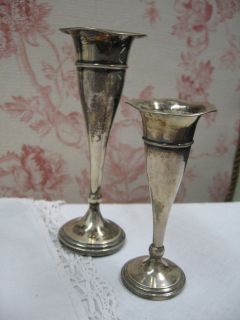 alte SILBERVASEN Vasen aus Silber * Silberpunze 835 * 2 Stück