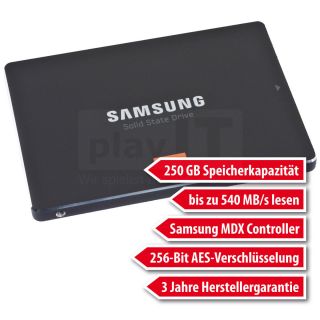 SSD Samsung 840 Serie 250GB (MZ 7TD250BW) 540MB lesen, 250MB schreiben