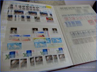 Drei dicke Alben mit Briefmarken Sammlung Bund aus 1976 2003