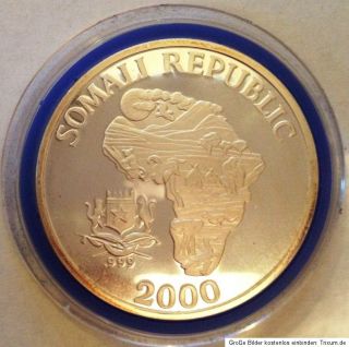 10 $ Somalia AFRICAN MONKEY / AFFE 2000 1oz Silber (1)
