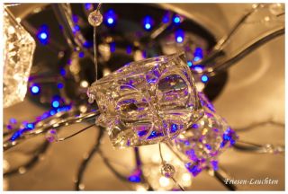 XXL Leuchte LED Deckenleuchte Ice Queen 6/12/18 flg., Fernbedienung