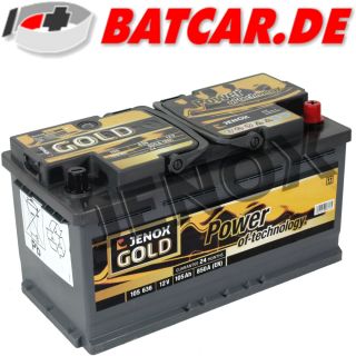 Jenox Gold 12V 105Ah 850 A/EN Starterbatterie Autobatterie ersetzt