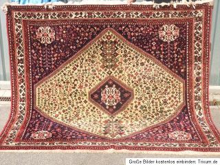 205x215cm Echter Orientteppich Perser Handgeknüpft Teppiche Antik