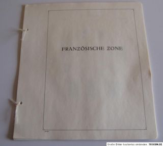KA BE Falzlos Vordruckblätter Französische Zone 1945 1949 komplett